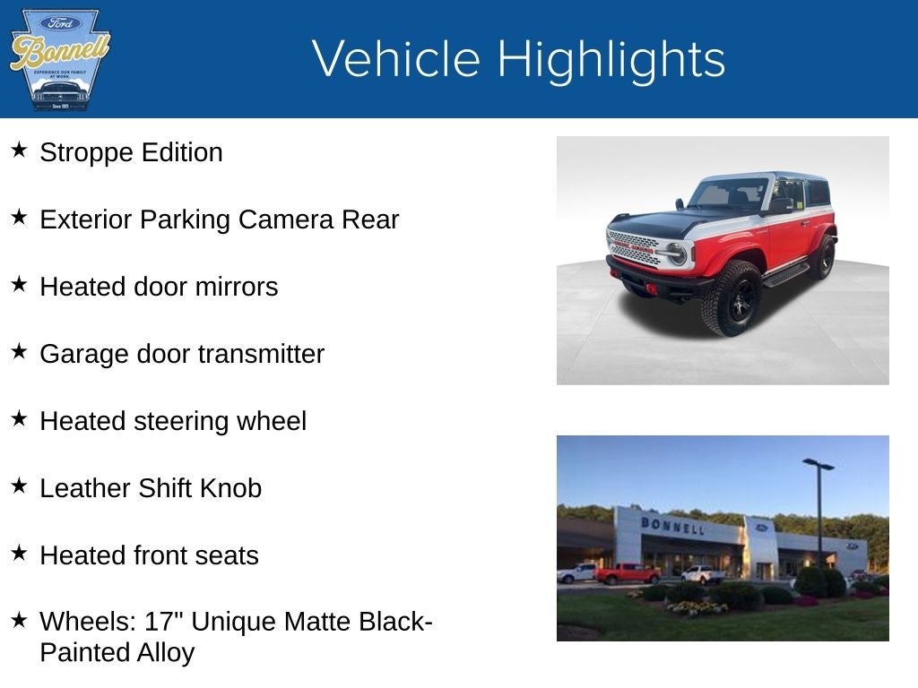 2025 Ford Bronco Stroppe Edition