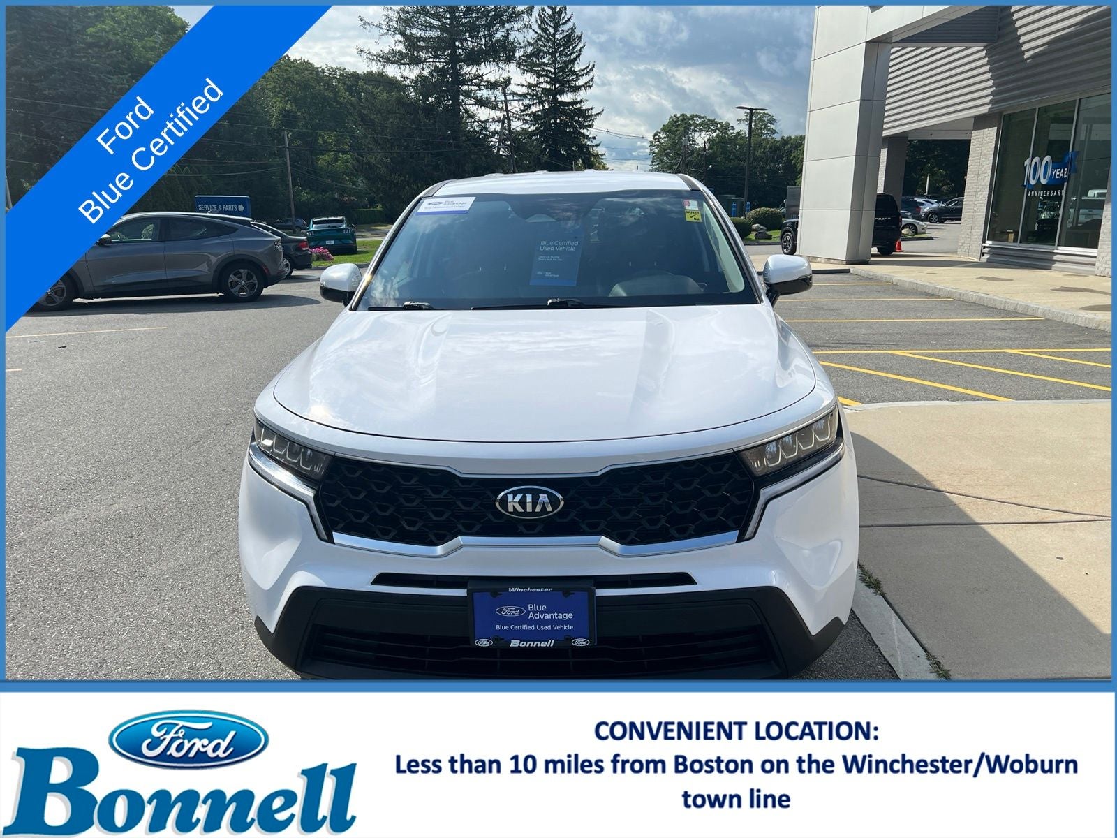 Used 2021 Kia Sorento LX with VIN 5XYRGDLC5MG039697 for sale in Winchester, MA
